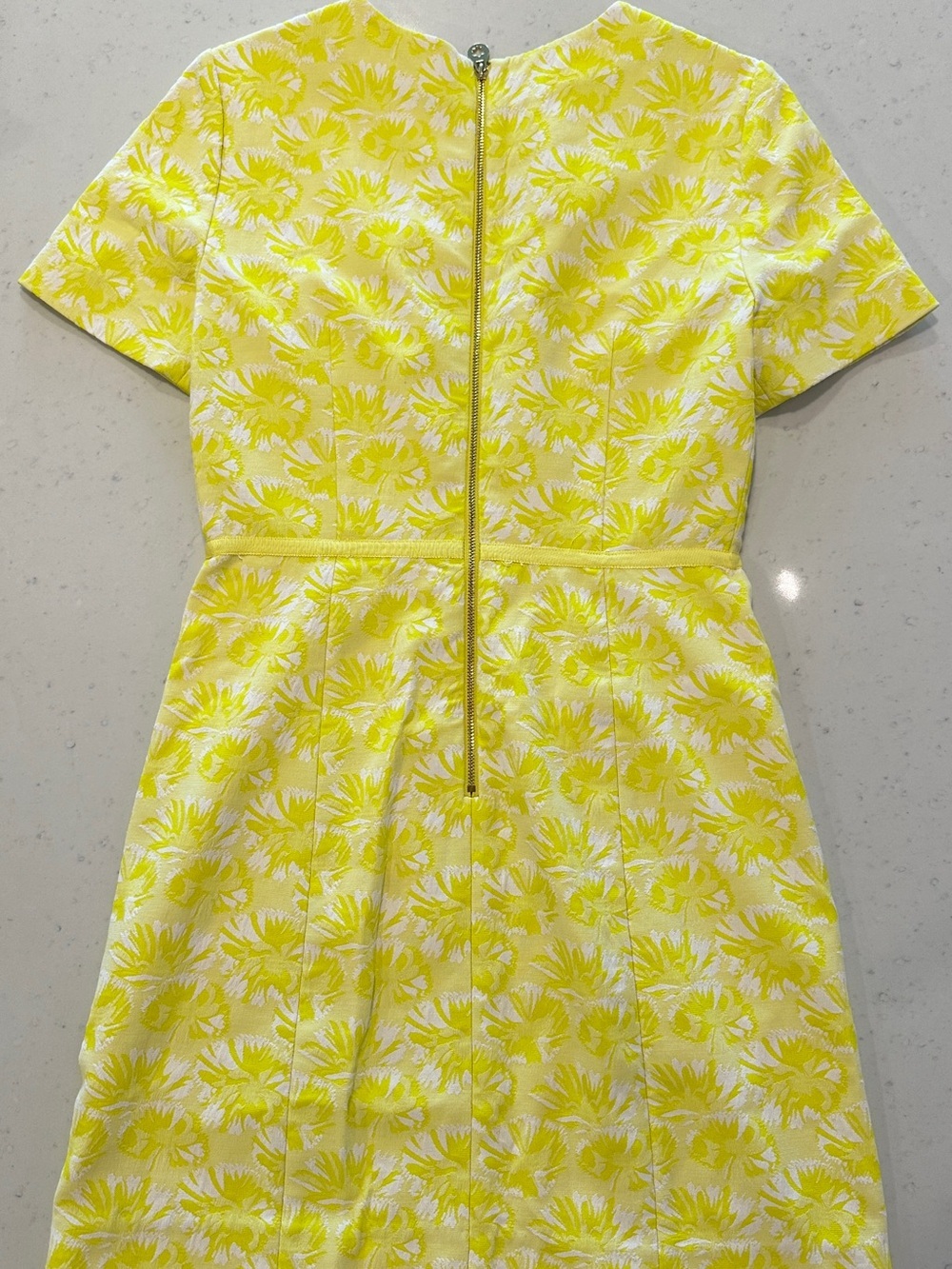 Draper James Yellow Floral Dress Size 2 Cocktail Formal Office Colorful Summer - Picture 2 of 7